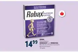 Familiprix Robax Platinum back & muscle pain ibuprofen and methocarbamol caplets 18un offer
