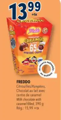 Familiprix FREDDO, Pumpkins, Milk chocolate with caramel filled offer
