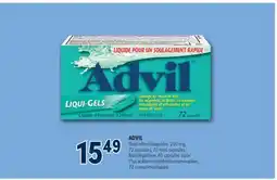 Familiprix Advil Liqui-Gels ibuprofen capsules 72un offer