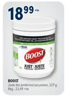 Familiprix Boost Just Protein unflavoured whey protein isolate offer