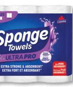 Familiprix SpongeTowels Ultra Pro 2-ply extra strong & absorbent paper towels rolls 6un offer