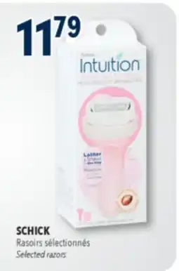 Familiprix Schick Intuition Advanced Moisture razor blade cartridges offer
