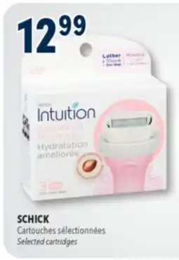 Familiprix Schick Intuition Advanced Moisture razor blade cartridges 3un offer