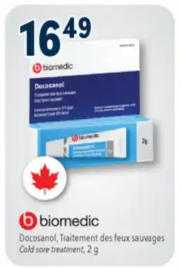 Familiprix Biomedic cold sore treatment cream offer
