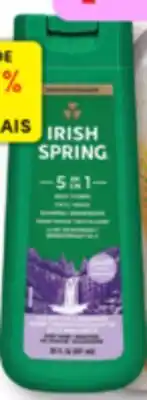 Familiprix Irish Spring 5 in 1 body wash + shampoo 591ml offer