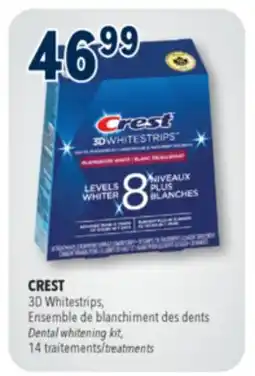 Familiprix Crest 3D Whitestrips Luxe dental whitening kit glamorous white offer