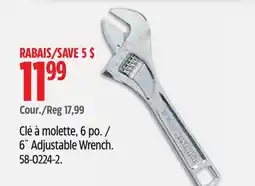Canadian Tire MAXIMUM 6˝ Adjustable Wrench offer