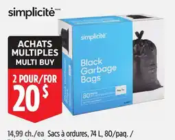 Canadian Tire 4L Garbage Bags offer