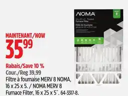 Canadian Tire NOMA MERV 8 Furnace Filter offer