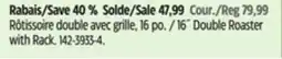 Canadian Tire 16˝ Double Roaster with Rack offer