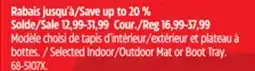 Canadian Tire Modèle choisi de tapis d'intérieur/extérieur et plateau à bottes offer