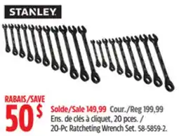 Canadian Tire 20-Pc Ratcheting Wrench Set offer