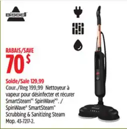 Canadian Tire SpinWave SmartSteam Scrubbing & Sanitizing Steam Mop offer