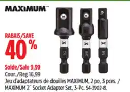 Canadian Tire MAXIMUM 2 Socket Adapter Set, 3-Pc offer