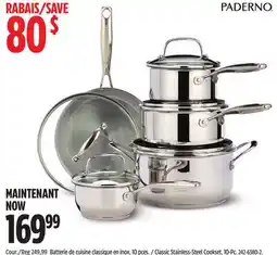 Canadian Tire Classic Stainless-Steel Cookset, 10-Pc offer