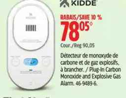 Canadian Tire Plug-In Carbon Monoxide and Explosive Gas Alarm offer