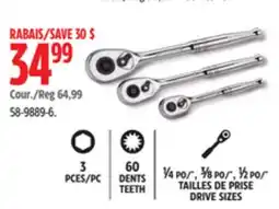 Canadian Tire BENCHMARK ¼, ⅜, ½ DRIVE SIZES offer