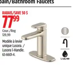 Canadian Tire Lusora 1-Handle Bathtub/Bathroom Faucets offer