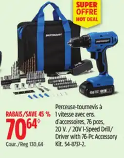 Canadian Tire Driver with 76-Pc Accessory Kit offer