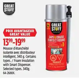 Canadian Tire Foam Insulation with Smart Dispenser offer