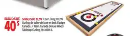 Canadian Tire Team Canada Deluxe Wood Tabletop Curling offer