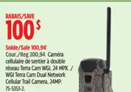 Canadian Tire WGI Terra Cam Dual Network Cellular Trail Camera, 24MP offer