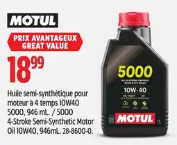 Canadian Tire 4-Stroke Semi-Synthetic Motor Oil offer