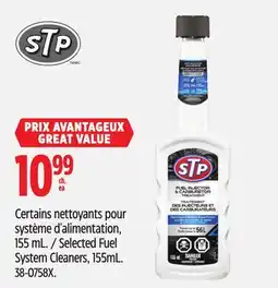 Canadian Tire STP Selected Fuel System Cleaners offer