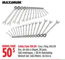 Canadian Tire Maximum 30-Pc Ratcheting Wrench Set offer