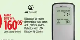 Canadian Tire Home Radon Detector with LCD Display offer