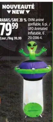 Canadian Tire UFO Animated Inflatable, 6' offer