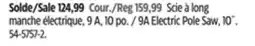 Canadian Tire Yardworks 9A Electric Pole Saw offer