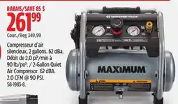 Canadian Tire MAXIMUM 2-Gallon Quiet Air Compressor offer