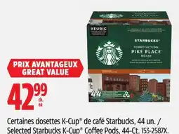 Canadian Tire Selected Starbucks K-Cup Coffee Pods, 44-Ct offer