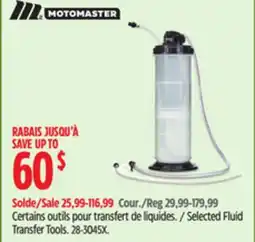 Canadian Tire Selected Fluid Transfer Tools offer