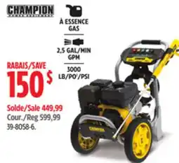 Canadian Tire CHAMPION PRESSURE WASHER offer