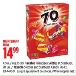 Canadian Tire Taxable Skittles and Starburst Candy, 70-Ct offer