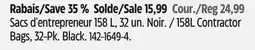 Canadian Tire 158L Contractor Bags offer