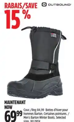 Canadian Tire Men's Barton Winter Boots offer