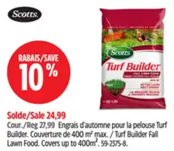 Canadian Tire Turf Builder Fall Lawn Food. Covers up to 400m² offer