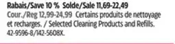 Canadian Tire Selected Cleaning Products and Refills offer