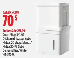 Canadian Tire Midea 20-Pt Cube Dehumidifier, White offer