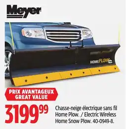 Canadian Tire Meyer Electric Wireless Home Snow Plow offer