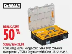 Canadian Tire TSTAK Organizer with Clear Lid offer