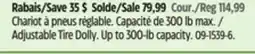 Canadian Tire Adjustable Tire Dolly offer