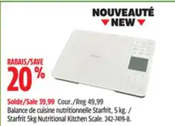 Canadian Tire Balance de cuisine nutritionnelle Starfrit offer