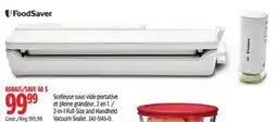 Canadian Tire 2-in-1 Full-Size and Handheld Vacuum Sealer offer