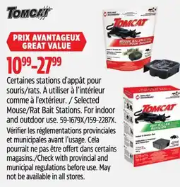 Canadian Tire Selected Mouse/Rat Bait Stations. For indoor and outdoor use offer