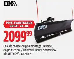 Canadian Tire Universal Mount Snow Plow Kit, 84˝ x 22˝ offer