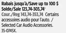 Canadian Tire Selected Car Audio Accessories offer